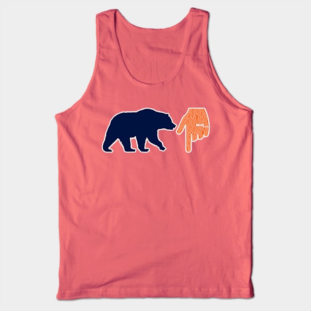 Bear Down Hand Tank Top by Kevinokev